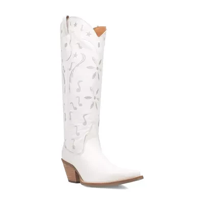 Dingo Womens Rhymin Stacked Heel Cowboy Boots
