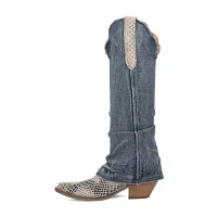 Dingo Womens Shabby Block Heel Cowboy Boots