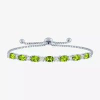 Gemstone Sterling Silver Bolo Bracelet