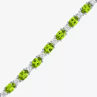 Gemstone Sterling Silver Bolo Bracelet