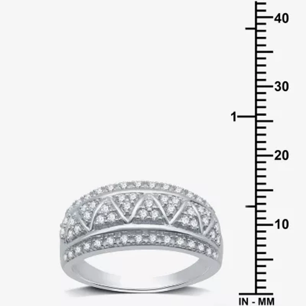 2 CT. T.W. Lab Grown White Diamond Sterling Silver Band