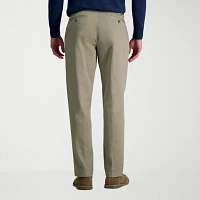 Haggar Wrinkle Free Performance Khaki Mens Classic Fit Flat Front Pant