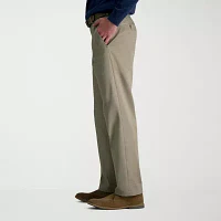Haggar Wrinkle Free Performance Khaki Mens Classic Fit Flat Front Pant