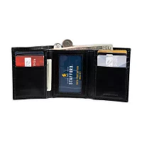 Stafford Mens Personalized RFID Blocking Trifold Wallet