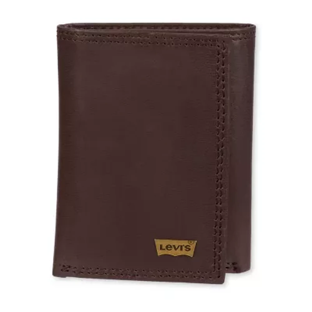 Levi's Extra Capacity Trifold Mens Personalized Trifold Wallet