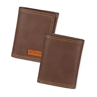 Columbia Rfid Extra Capacity Trifold Mens Personalized Trifold Wallet