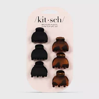 Kitsch Recycled Plastic Xs Claw Clips 6-pc. Hair Goods Set