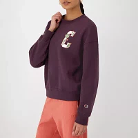 Champion Powerblend Womens Crew Neck Long Sleeve Sweatshirt