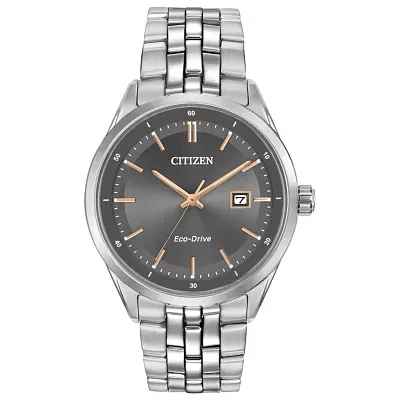 Citizen Corso Mens Silver Tone Stainless Steel Bracelet Watch Bm7251-53h