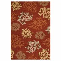 Couristan Outdoor Escapes Sea Reef Hooked Rectangular Accent Rug