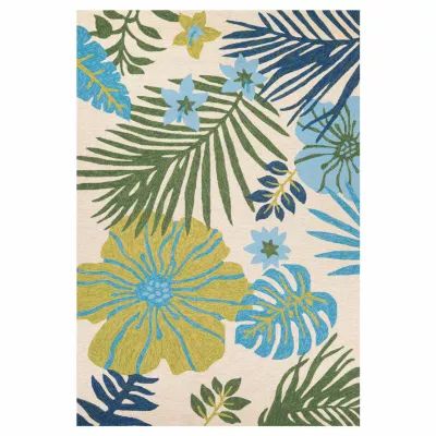 Couristan Covington Summer Laila Hooked Rectangular Rugs & Floor Coverings Floral Accent