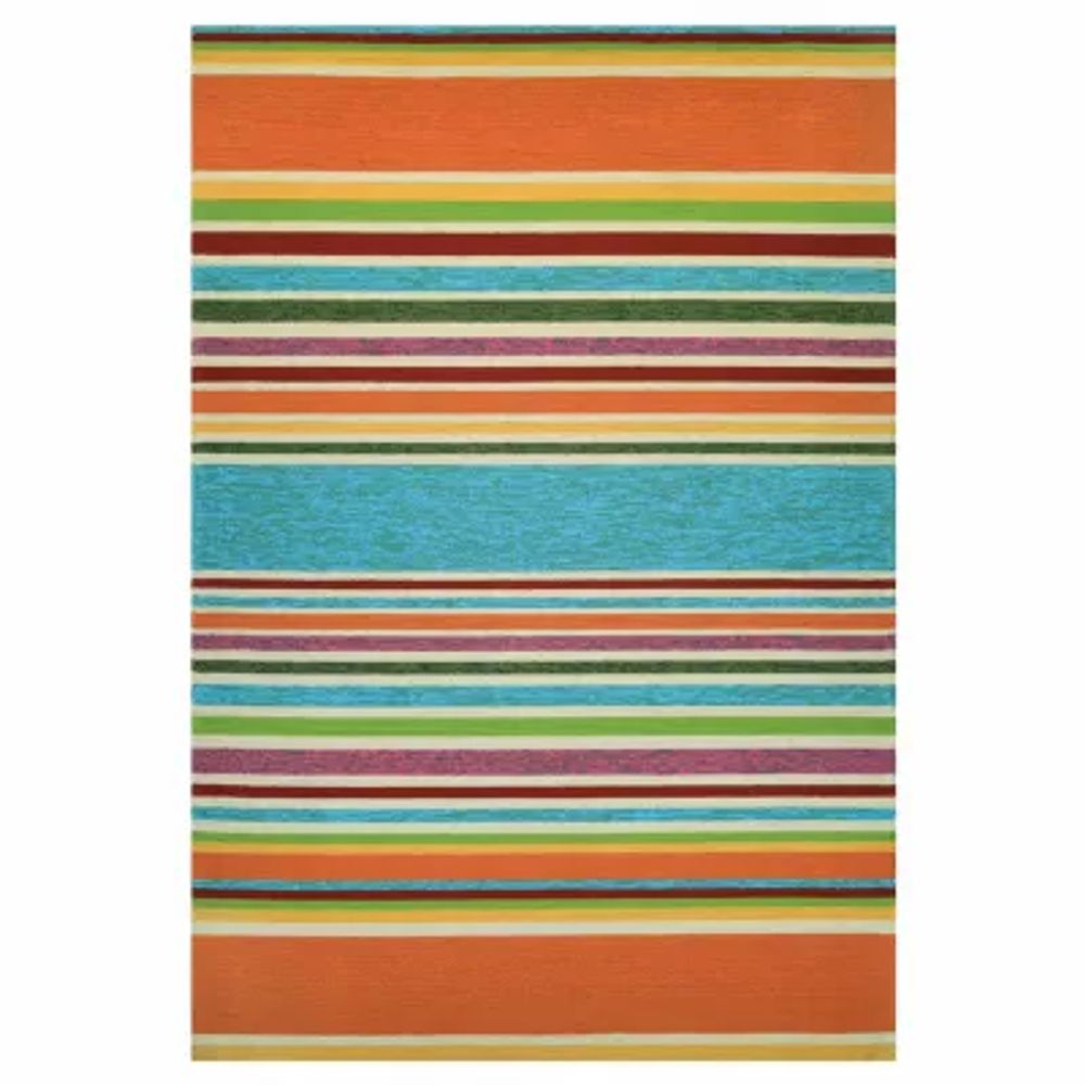 Couristan Covington Sherbert Stripe Striped Hooked Rectangular Accent Rug