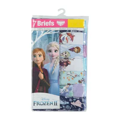 Little Girls Frozen 7 Pack Brief Panty