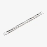 Stainless Steel Solid Curb Chain Bracelet