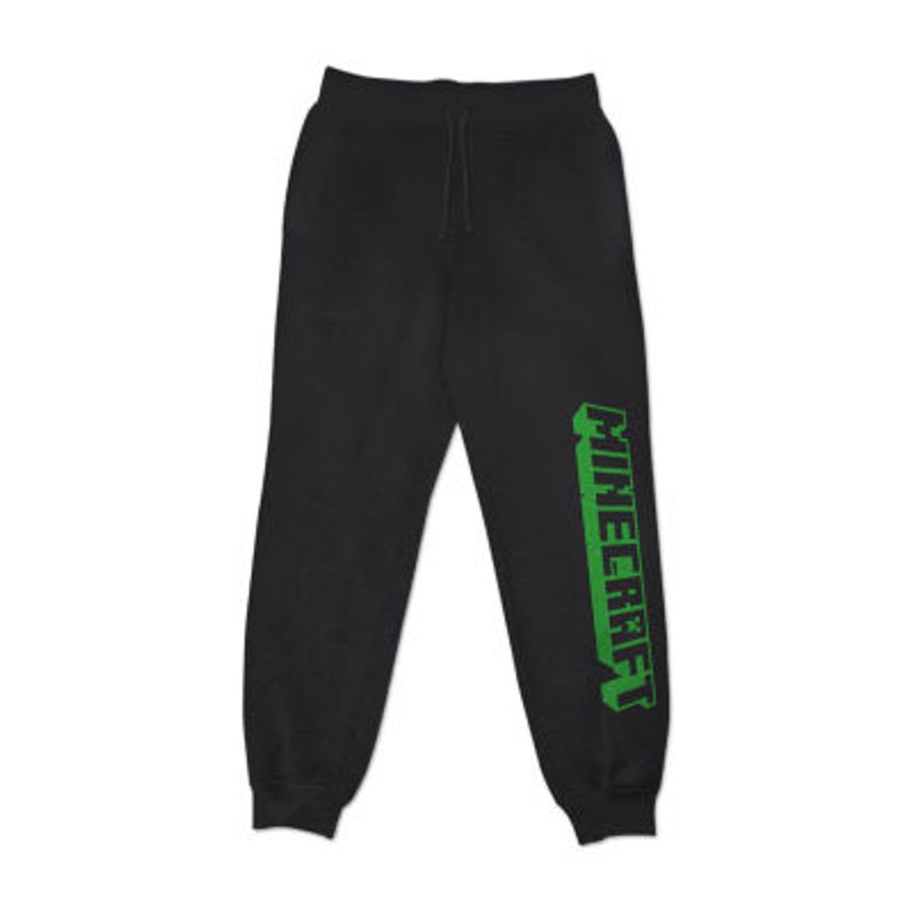 Big Boys Minecraft Cuffed Fleece Jogger Pant