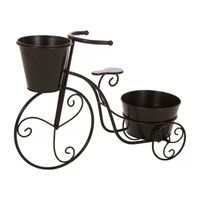 Glitzhome 21.5"L Metal Bicycle Planter Stands