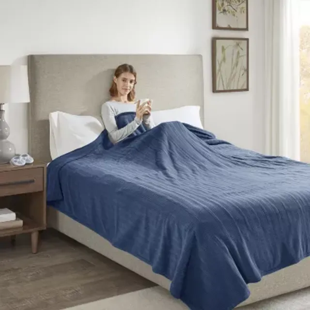 Micro Flannel Heated Midweight Electric Blanket | MainPlace Mall
