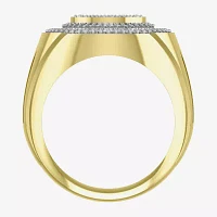 Mens CT. T.W. Natural White Diamond 10K Gold Fashion Ring