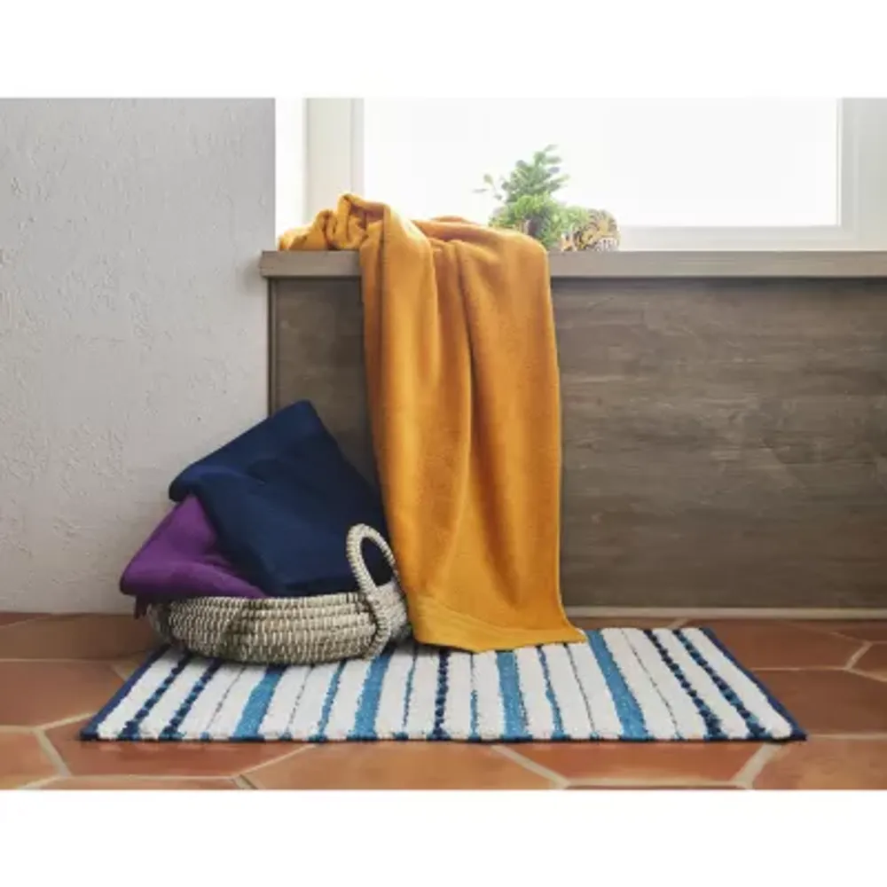 Distant Lands 20x32 Woven Stripe Fashion Bath Rug