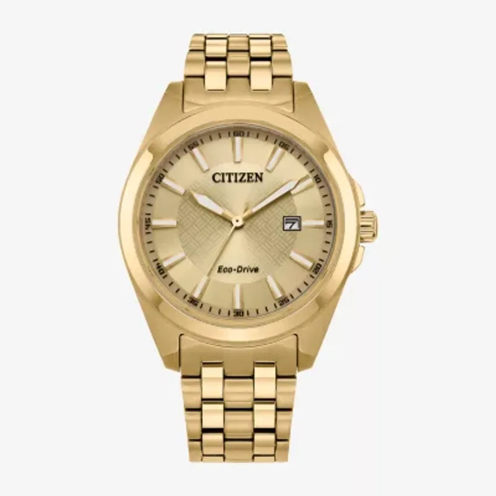 Citizen Dress/Classic Unisex Adult Gold Tone Stainless Steel Bracelet Watch Bm7532-54p