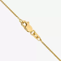 14K Gold Inch Solid Wheat Chain Necklace