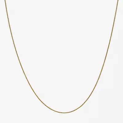 14K Gold Solid Wheat 14-30 Inch Chain Necklace