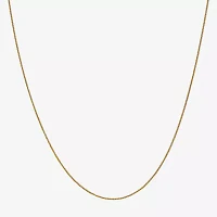 14K Gold Inch Solid Wheat Chain Necklace