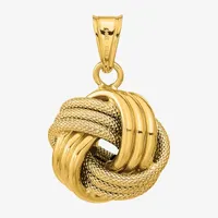 Womens 14K Gold Knot Pendant