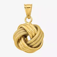 Womens 14K Gold Knot Pendant