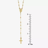 Miraculous Medal Womens 14K Gold Rosary Necklaces