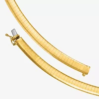 14K Gold Inch Solid Omega Chain Necklace