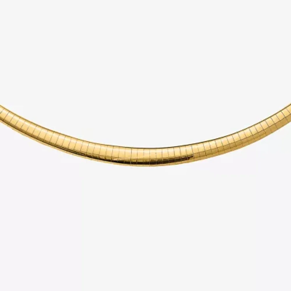 14K Gold Inch Omega Chain Necklace