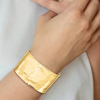 Womens 14K 37 MM Wide Cuff Bracelet