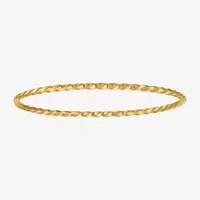 14K Yellow Gold Twisted Bangle Bracelet