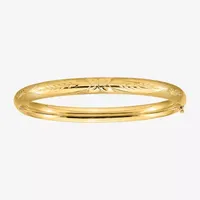 14K Polished Hinged Bangle Bracelet