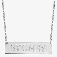 Personalized 12x51mm Name Bar Necklace