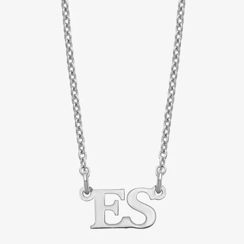 Personalized 2 Initial Pendant Necklace