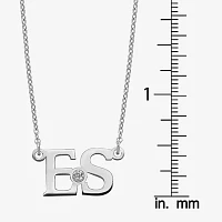 Personalized Birthstone 2 Initial Necklace