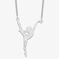 Personalized Girls Name Dancer Pendant Necklace