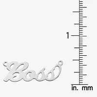 Personalized 14x37mm Cursive Name Necklace