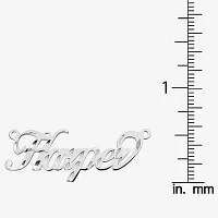 Personalized 15x45mm Diamond-Cut Name Necklace