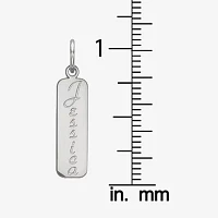 Personalized 21x5mm Vertical Name Pendant Necklace