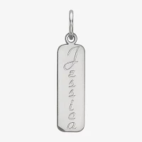 Personalized 21x5mm Vertical Name Pendant Necklace