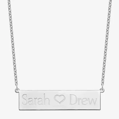 Personalized 12x56mm  Name Plate Necklace