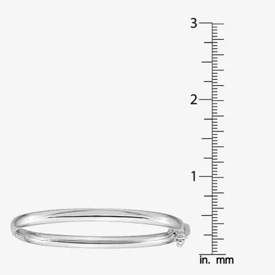 14K White Gold Baby Bangle Bracelet