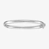 14K White Gold Baby Bangle Bracelet