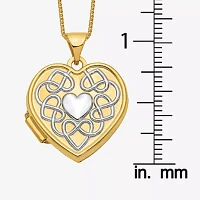 Womens 14K Gold Heart Locket Necklace