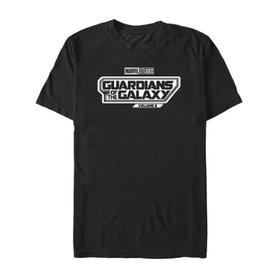 Mens Crew Neck Short Sleeve Regular Fit Guardians of the Galaxy Graphic T-Shirt
