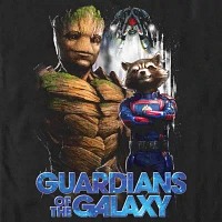 Mens Crew Neck Short Sleeve Regular Fit Guardians of the Galaxy Graphic T-Shirt