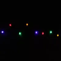 240 Multicolor LED G20 Globe Christmas Lights - 80 ft Green Wire